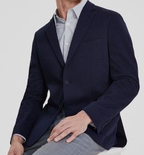 Calvin Klein Men's Blue Knit Slim Member Sport Coat Jacket Suit Size Size 38R