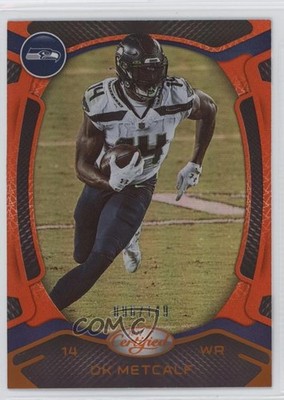 2021 Certified Mirror Orange 96/149 DK Metcalf #98 3hd
