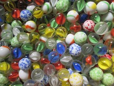 Nice Mix Of Glass Marbles by the Pound ONLY 5.50 per Pound 5/8 inch