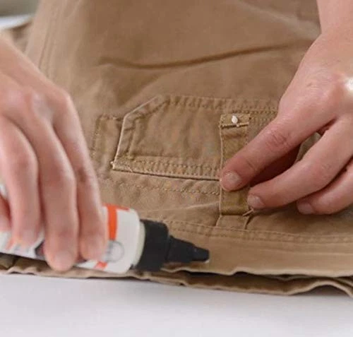 KIT DE REPARACIÓN INSTANTÁNEA Tear Mender Tela Cuero Tapicería Sofá Zapato Pegamento Adhesivo Foto 2 de 4