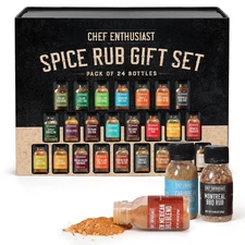 Holiday Gift Grilling Spices & Seasoning Set - 24 Unique Gourmet BBQ Spice... 