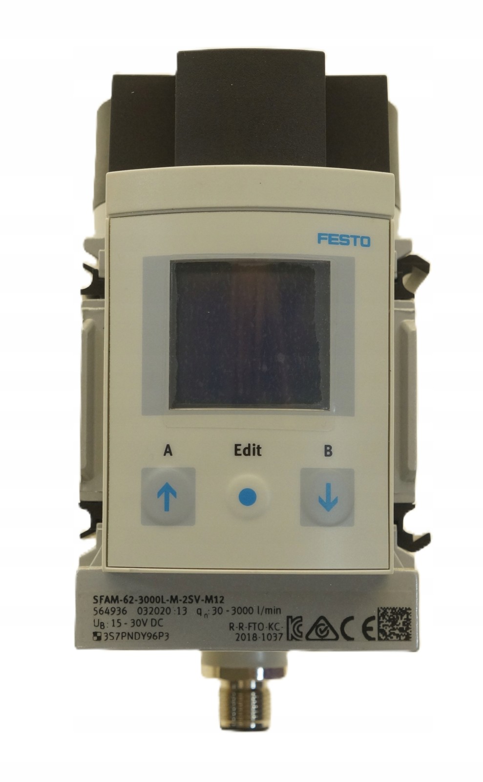 Festo SFAM-62-3000L-M-2SV-M12 Flow Sensor Model SFAM-62-3000L-M-2SV-M12