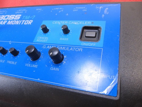 Boss TM-7 Guitar Monitor Amplifier Simulator Made in Taiwan Tested from Japan - Picture 12 of 13
