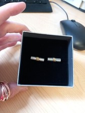 Marks and Spencer Men's Silver Tone Cufflinks New in Box CHARITY SALE