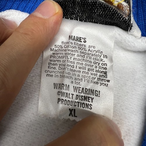 Vtg Las Vegas Pullover XL White Disney Mares Sweatshirt Retro Varsity Preppy - Picture 5 of 8