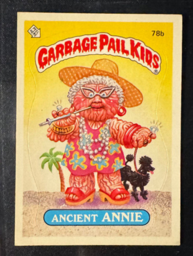 1985 Topps Garbage Pail Kids OS2 – ANCIENT ANNIE  78b VG (Mike, Glossy) Series 2 - Picture 1 of 2