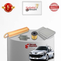 Set Service 4 Filter Peugeot 207 1.4 16V 72KW 98CV Von 2009->
