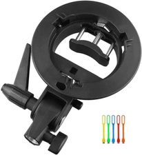 S-Type Bracket Bowens S Mount Holder for Speedlite Flash Snoot Softbox Honeycomb
