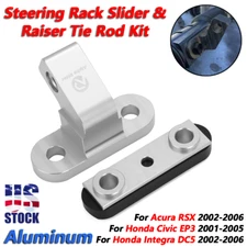 Steering Rack Slider & Riser Raiser Tie Rod Kit For Honda Acura Civic Integra US