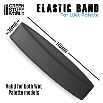 Wet Palette Elastic Band - colour mixing acrylic painting modeling