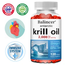 Antarctic Krill Oil 2000mg | high concentration omega-3 With astaxanthin