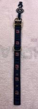 Leather Man Ltd. Essex, CT Canvas Pet Dog Collar USA Made Crab Boat Vintage Sz S
