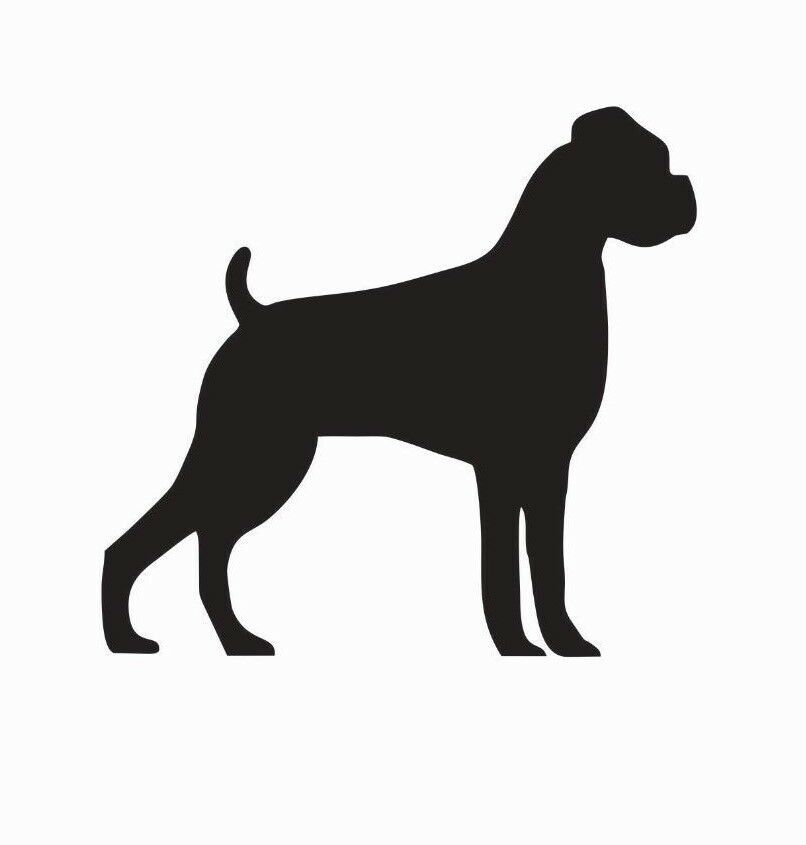 Boxer Dog Vinyl Die Cut Car Decal Sticker - FREE SHIPPING