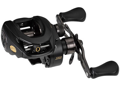 Lews BB1 Pro Baitcast Reel 7.5:1 - Linkshand Spinnrolle für Raubfische, Rolle