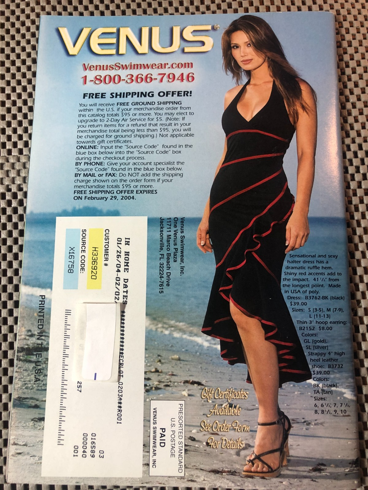 Lot of (3) Vintage VENUS SWIMWEAR CATALOGS 2002 (V172) & 2004 (V124 ...