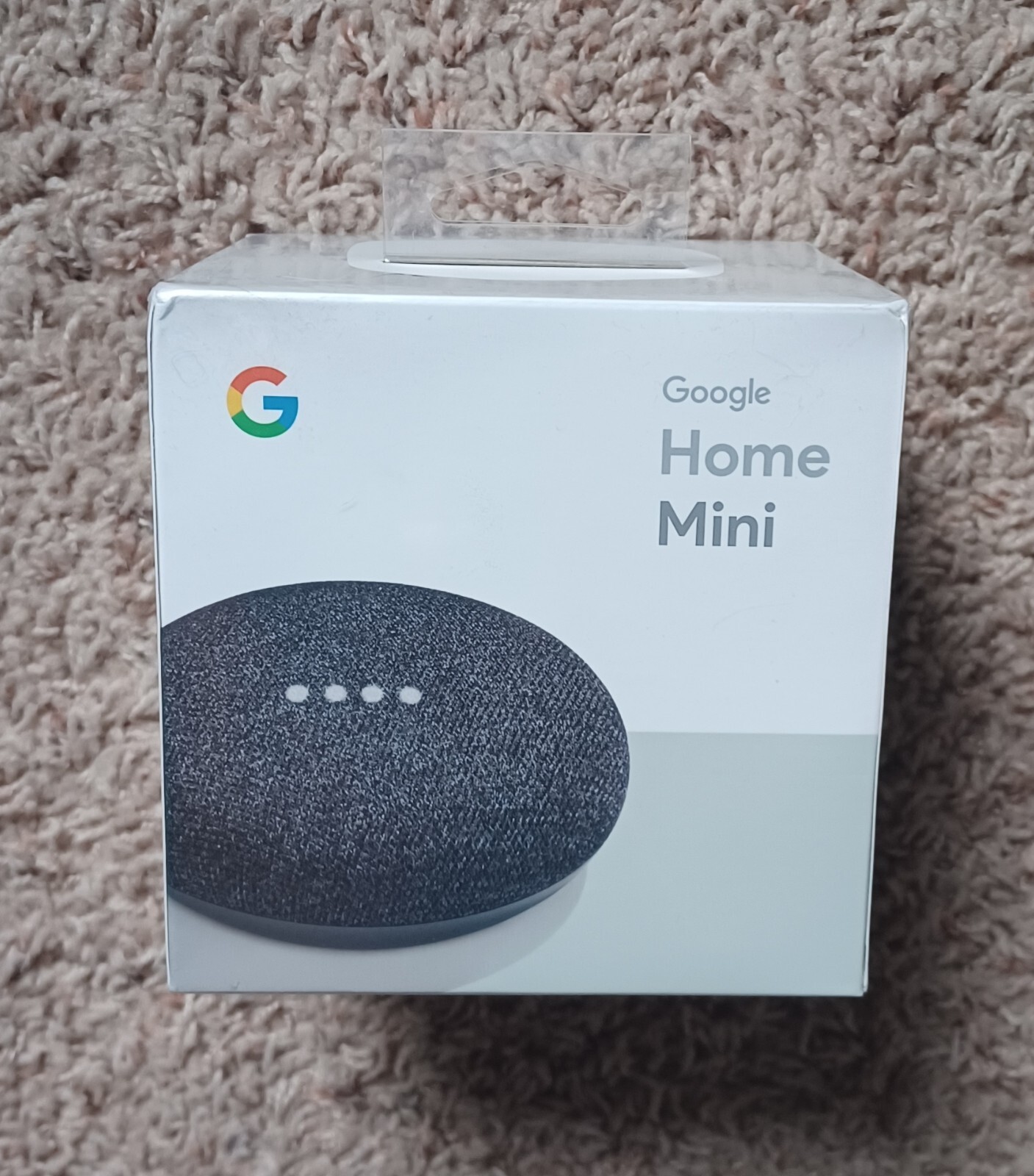 Google Home Mini Smart Speaker - Charcoal - BRAND NEW SEALED-image