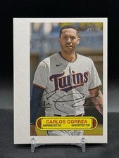 2022 Topps Heritage High Number 1973 Baseball Pin-Ups Carlos Correa #73PU-47