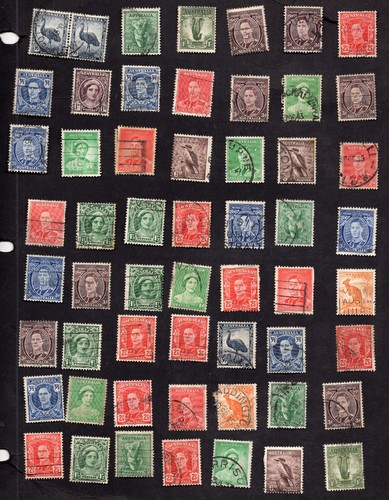 STAMP LOT OF AUSTRALIA, USED (2 SCANS)