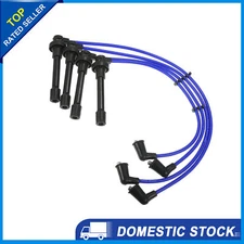 Pack of 4 Car 7mm Spark Plug Ignition Coil Wires fit for Honda Civic 1992-2000