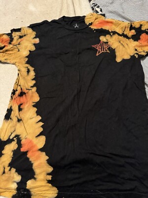 Jeffree Star Orange Yellow And Black Tye Dye Shirt Size Large