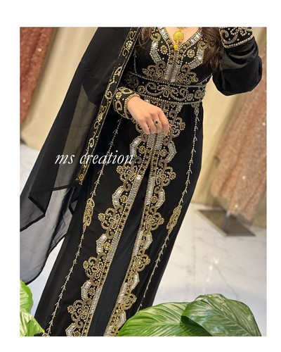 Sale Wedding Moroccan Dubai Kaftans Farasha Abaya Dress Very Fancy Wedding Dress - Picture 5 of 7