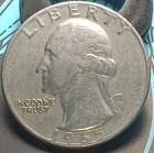 1965 Coin Washington Quarter No Mint Mark Double Die & Letter Error Collectible