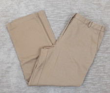 LL Bean Women's Sz 16R Tan Beige Classic Fit Straight Leg Chino Pants Casual NWT