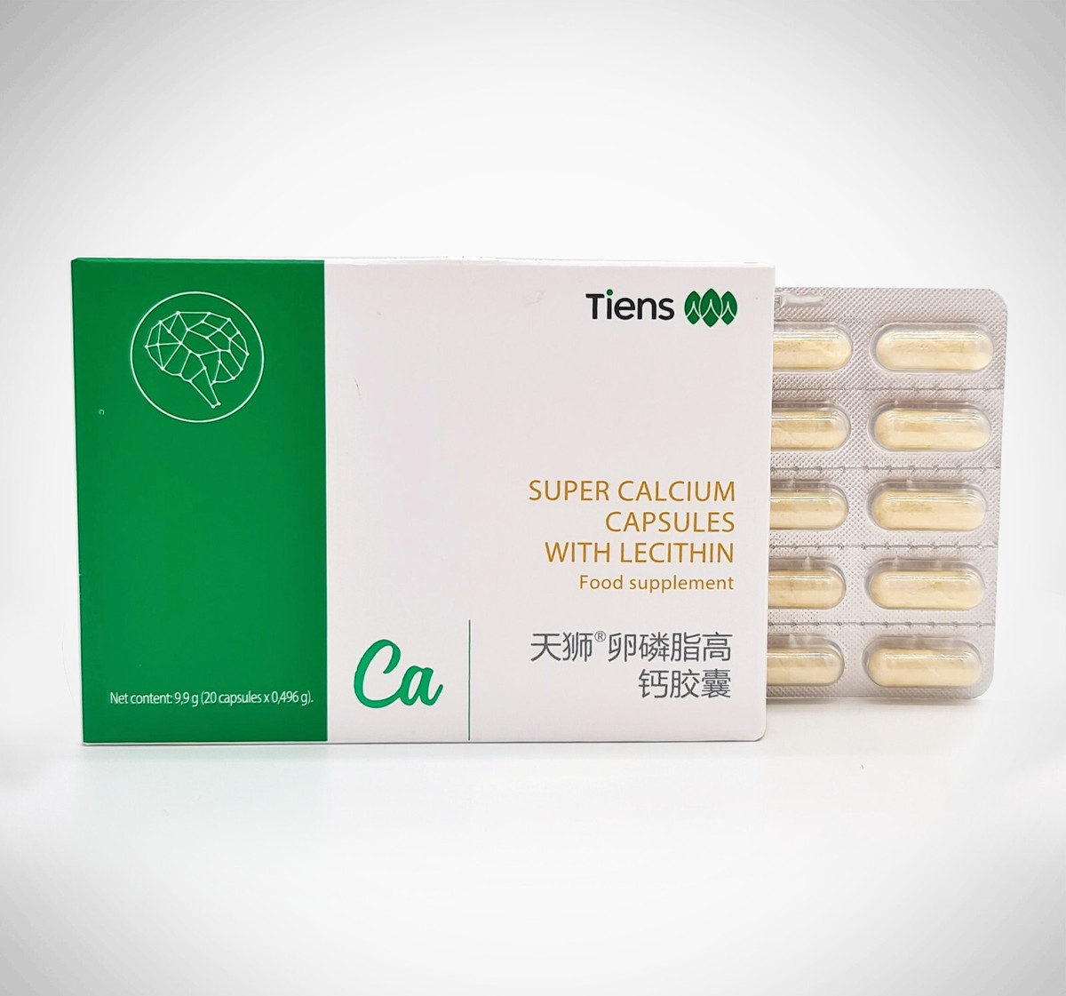TIENS Super Calcium Capsules with Lecithin - Supports Bone Health