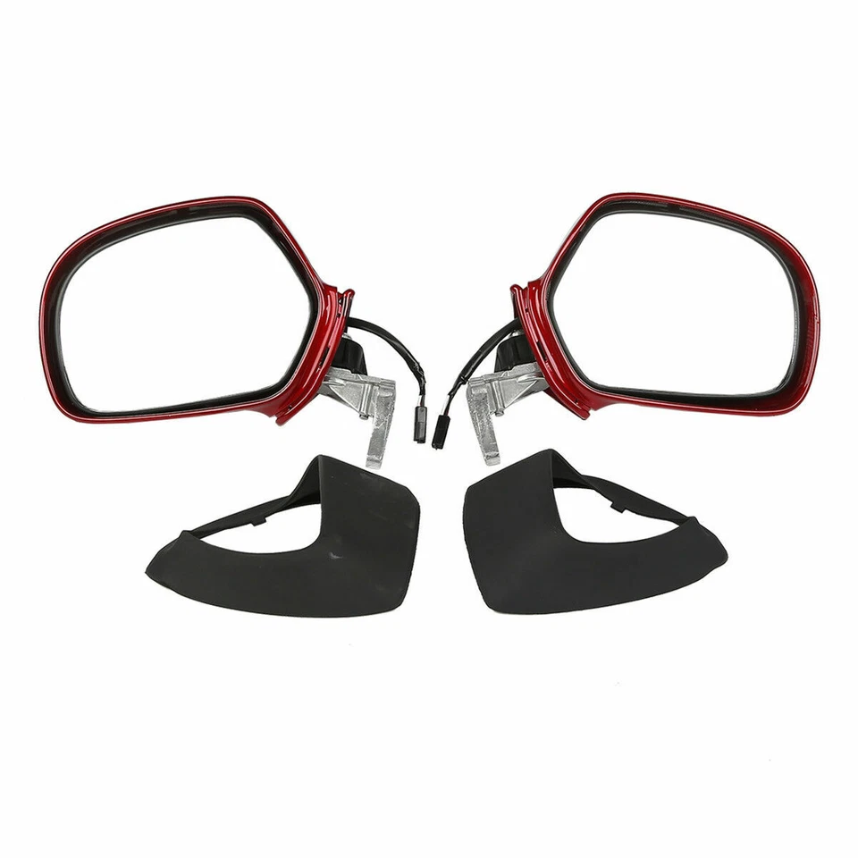 Red Rear View Mirrors W/ Turn Signal Fits For Honda Goldwing GL1800 2001-2017 — 第 3/4 张图片