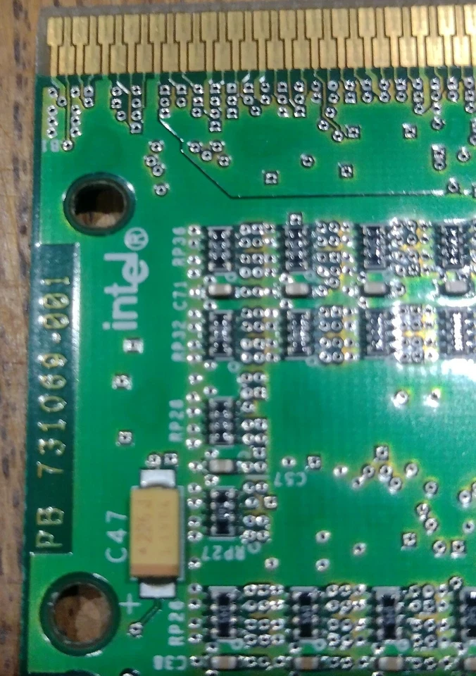 Vintage Intel Pentium III 500 MHz Server Processor Board 731069-001 7929A301 - Image 3 of 3