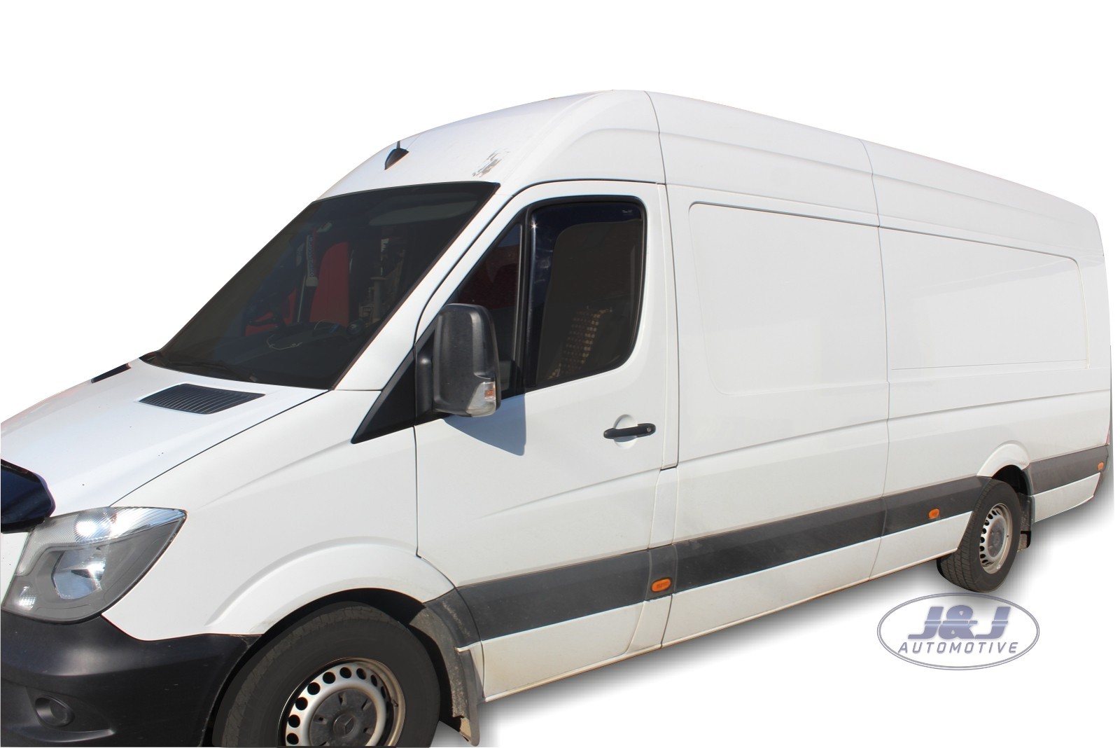 TO FIT MERCEDES SPRINTER 2006 2018 TINTED wind deflectors 2pc set