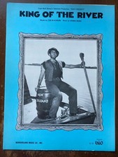 Disney c 1979 Davy Crockett King Of The River Sheet Music