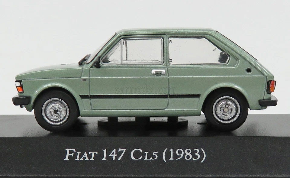 MODELLINO AUTO STATICO FIAT 147 CL5 127 1983 SILVER MODELLISMO SCALA 1/43 - Immagine 3 di 3