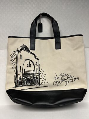 Coach Tote With Art School Graphic Limited Edition New York City