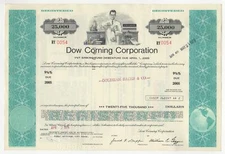 Dow Corning Corporation Stock Certificate