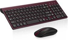 Easytyping KF10 Wireless Keyboard and Mouse Combo, [Silent Scissor Switch Keys][