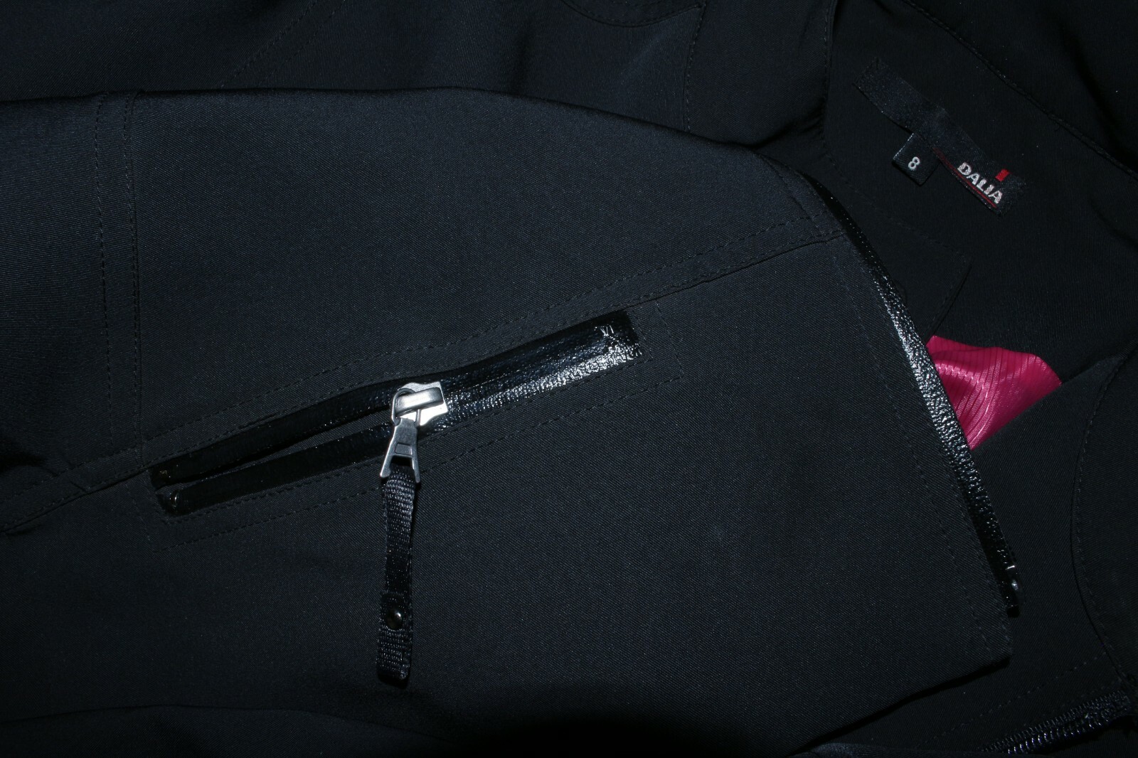 DALIA Black Solid Elbow Patch Polyester Blend Wom… - image 7