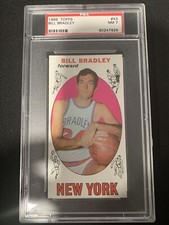 1969 Topps Bill Bradley HOF # 43 Rookie Card Rc PSA 7