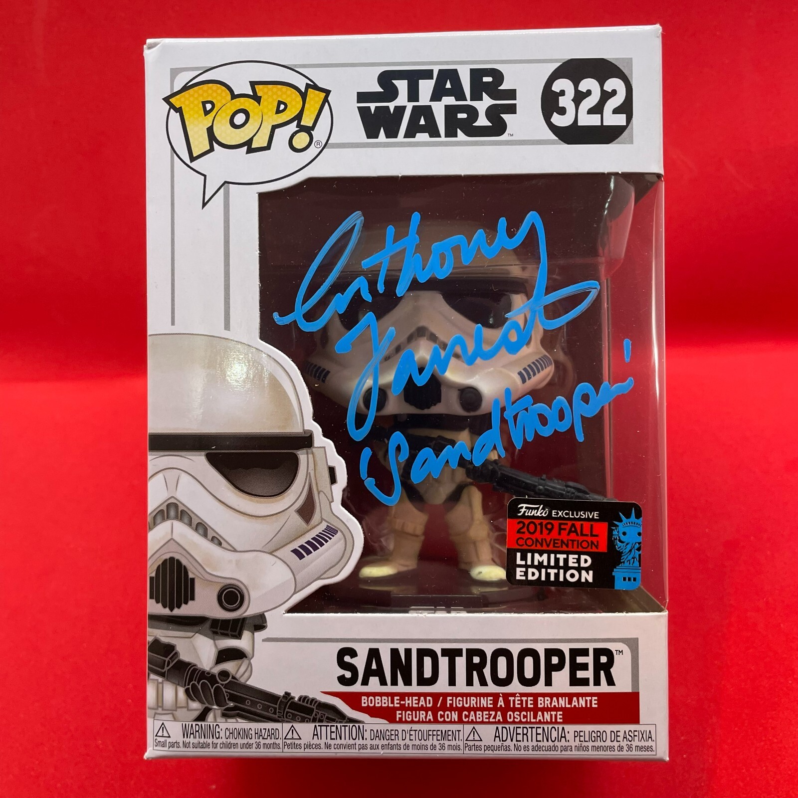 Anthony Forrest Signed Autogramm Funko Pop Star Wars In Person