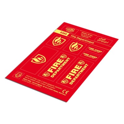 Fire Department   STICKER fit for building blocks tiles /5360