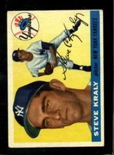 1955 TOPPS #139 STEVE KRALY VG+ (RC) YANKEES UER ID: 175546