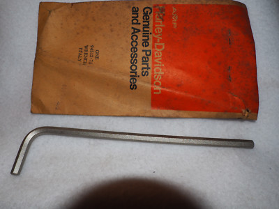 NOS OEM HARLEY DAVIDSON PN 94512-71 EXTRA LONG 6mm ALLEN HEX WRENCH TOOL