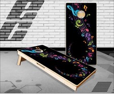Music Notes Cornhole Boards Bean Bag Toss Game