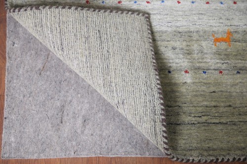 Little Character/ Animal Green Gabbeh Area Rug 8'x10' Handmade Dining Room Rug - Picture 10 of 12