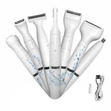 Bikini Trimmer for Women, 7 in 1 Razor, Hair Trimmer for Face Nose Eyebrow Le...