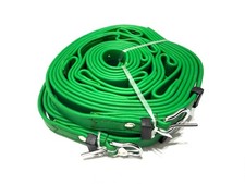 Biothane Ladder Reins 10ft-12ft-14ft Green Horse Riding Waterproof Heavy Duty