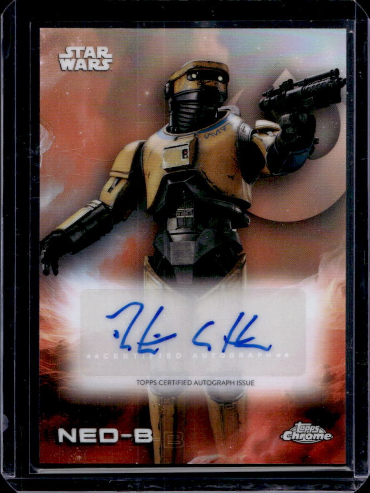 2025 Topps Chrome Star Wars Dustin Ceithamer Ned-B Auto Autograph #A-DC