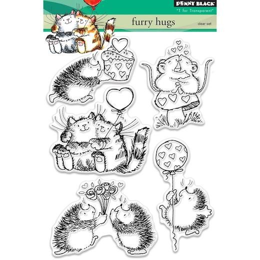Penny Black Clear Stamps - Furry Hugs 30-402