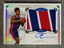 CHAZ LANIER 2025-26 Panini Treasures GOLD RPA Patch Auto Autograph Rookie Rc /10