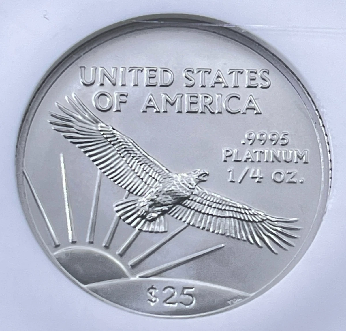 2003 1/4 Oz. Platinum American Eagle Certificado NGC MS69